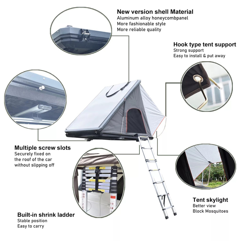 Kiwi 4wd Triangle Aluminium Rooftop tent