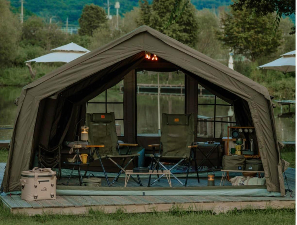 Coody inflatable Air Tent 13.6, Instant Setup No poles Green