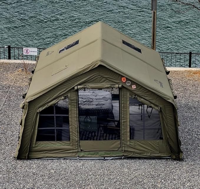 Coody inflatable Air Tent 13.6, Instant Setup No poles Green