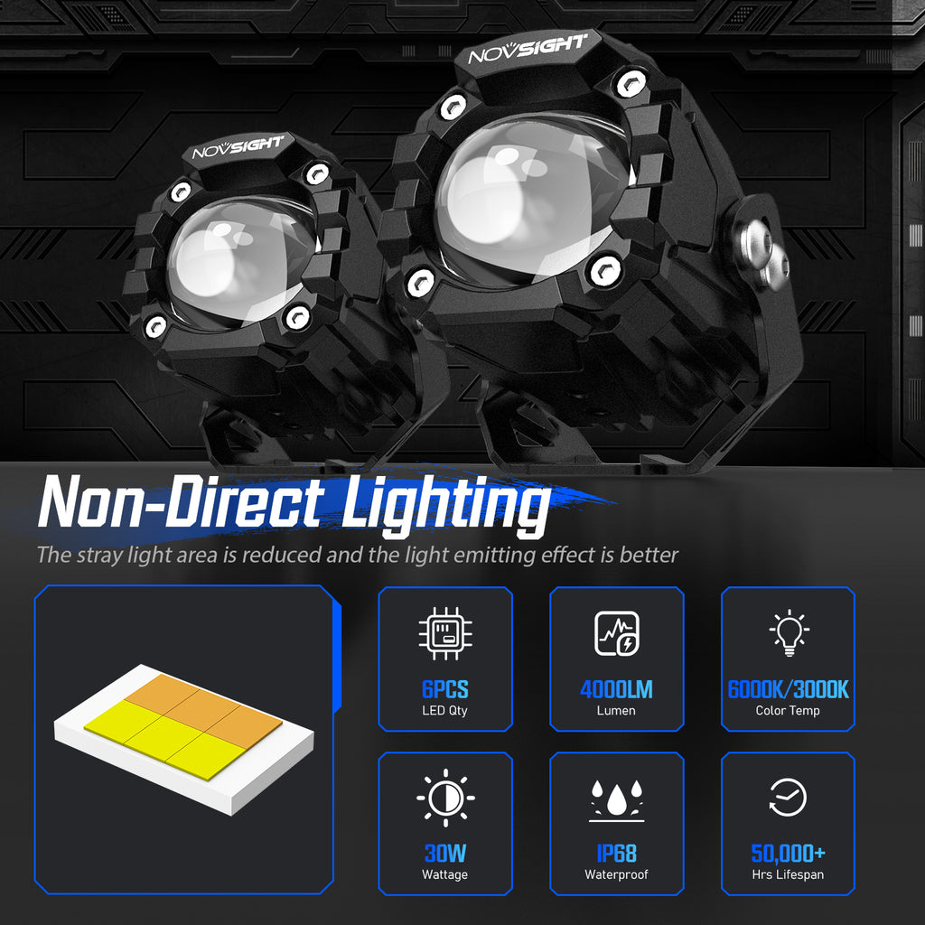 CYBER 1 Series | 2 Inch LED Pods Off-road Motorcycle UTV ATV Driving Lights