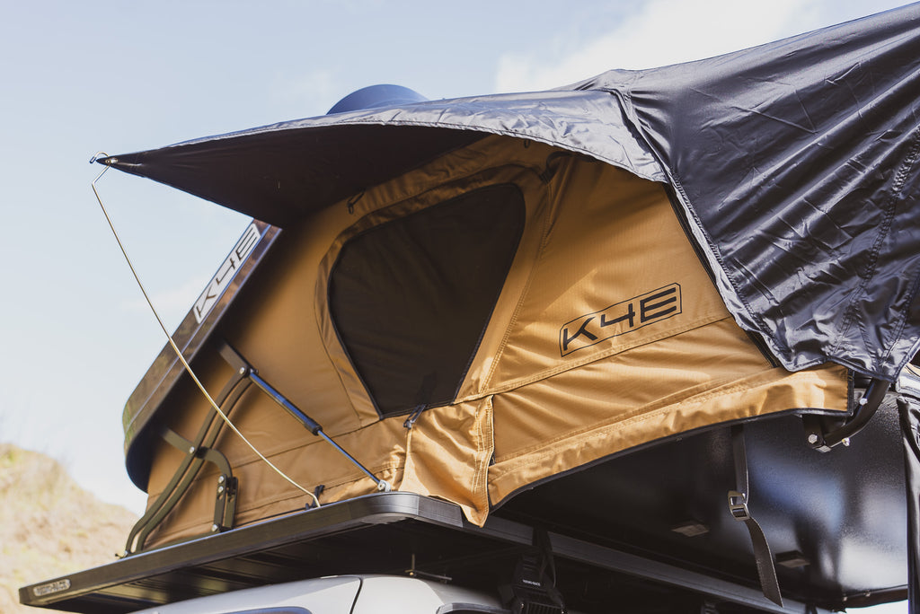 K4E Tent + Awning Combo - Hard Shell SummitLodge 1600 Rooftop Tent