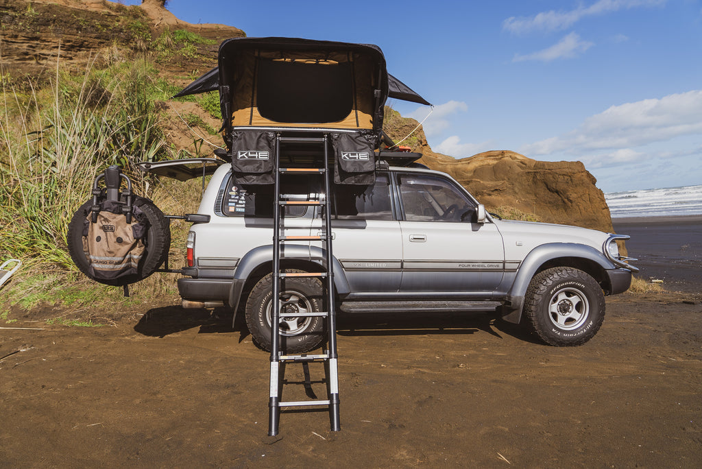 K4E Tent + Awning Combo - Hard Shell SummitLodge 1900 Rooftop Tent