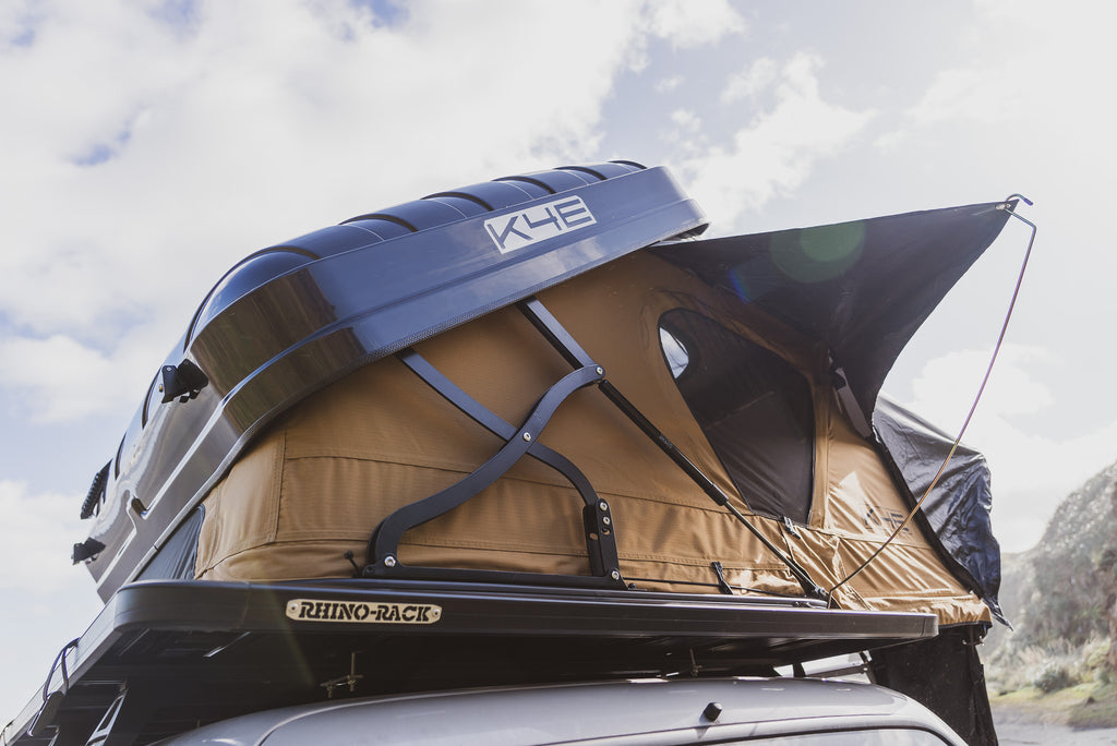 K4E Tent + Awning Combo - Hard Shell SummitLodge 1900 Rooftop Tent