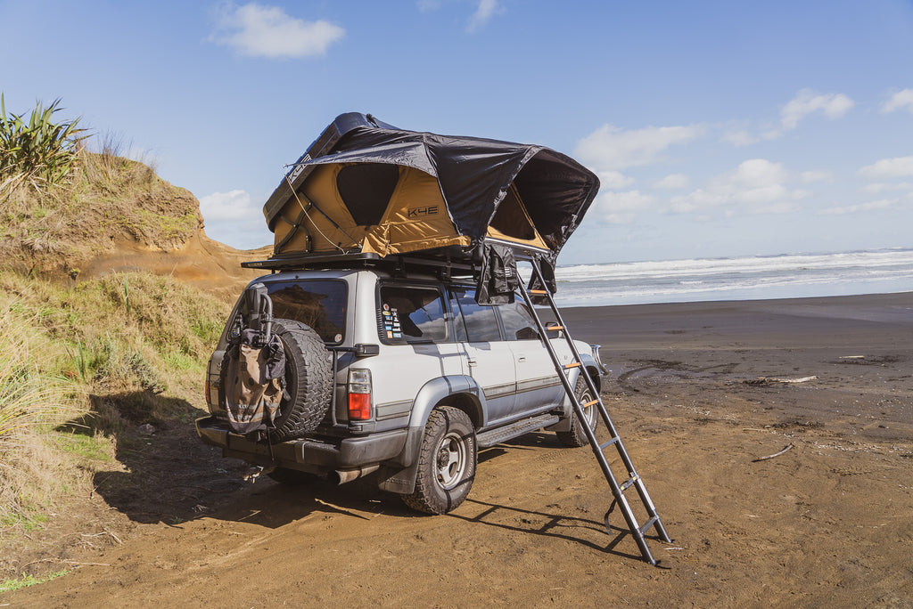 K4E Tent + Awning Combo - Hard Shell SummitLodge 1600 Rooftop Tent