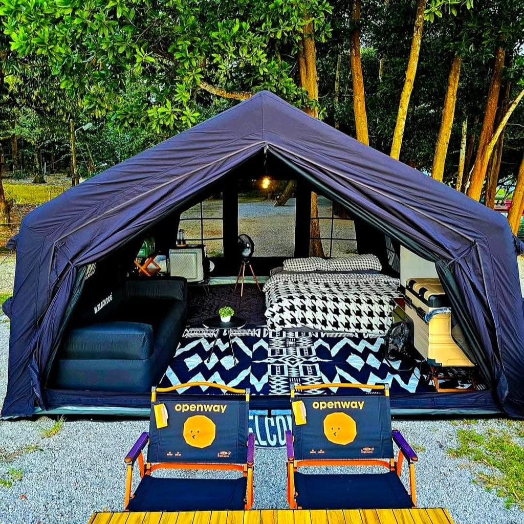 Coody inflatable Air Tent 13.6， Instant Setup No poles Black