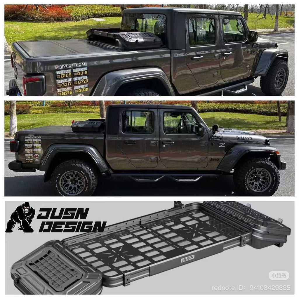 Universal Ute Tub Rack JUSN JD2 Adjustable Width Fit Hilux/Ranger/BYD Shark/Navara & More