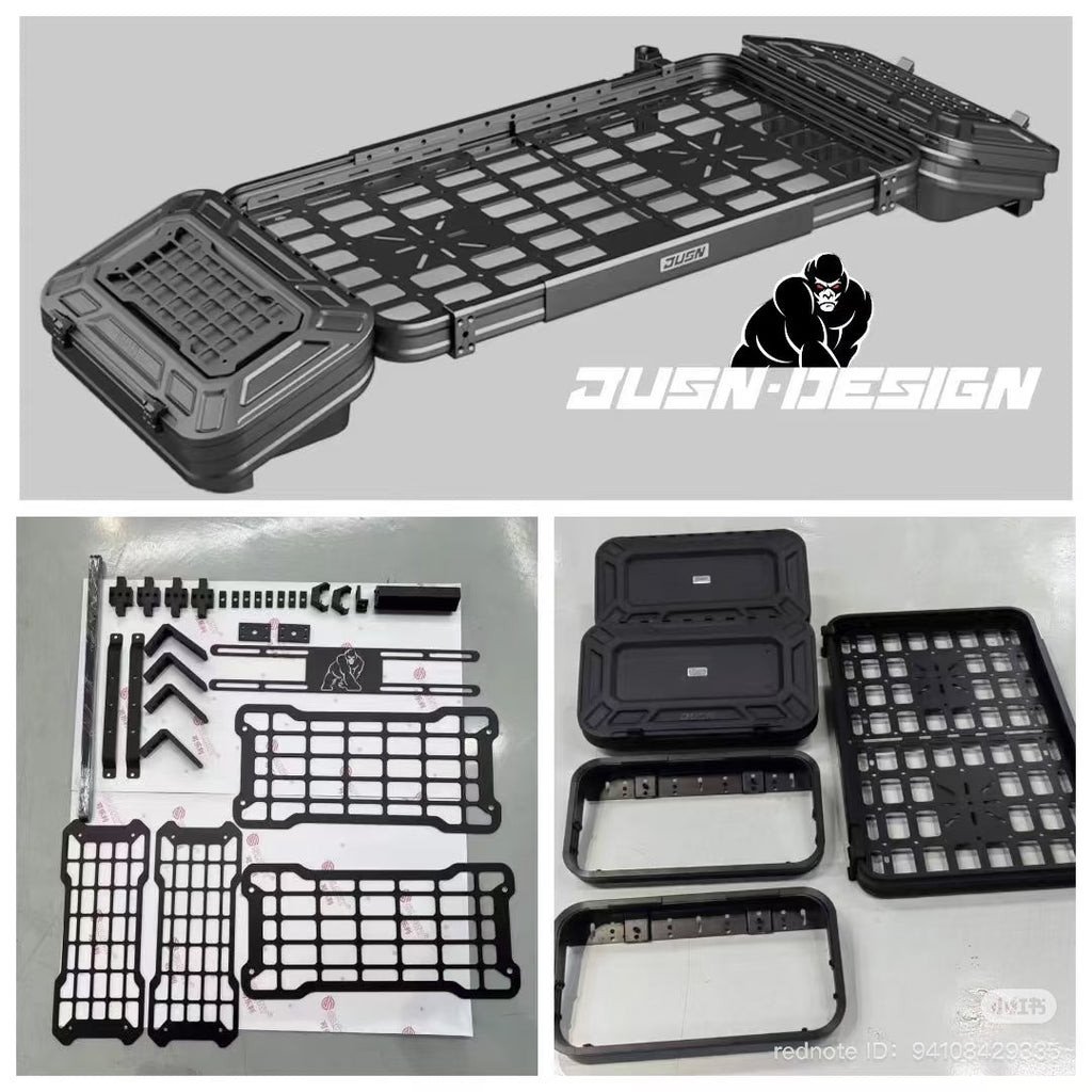 Universal Ute Tub Rack JUSN JD2 Adjustable Width Fit Hilux/Ranger/BYD Shark/Navara & More