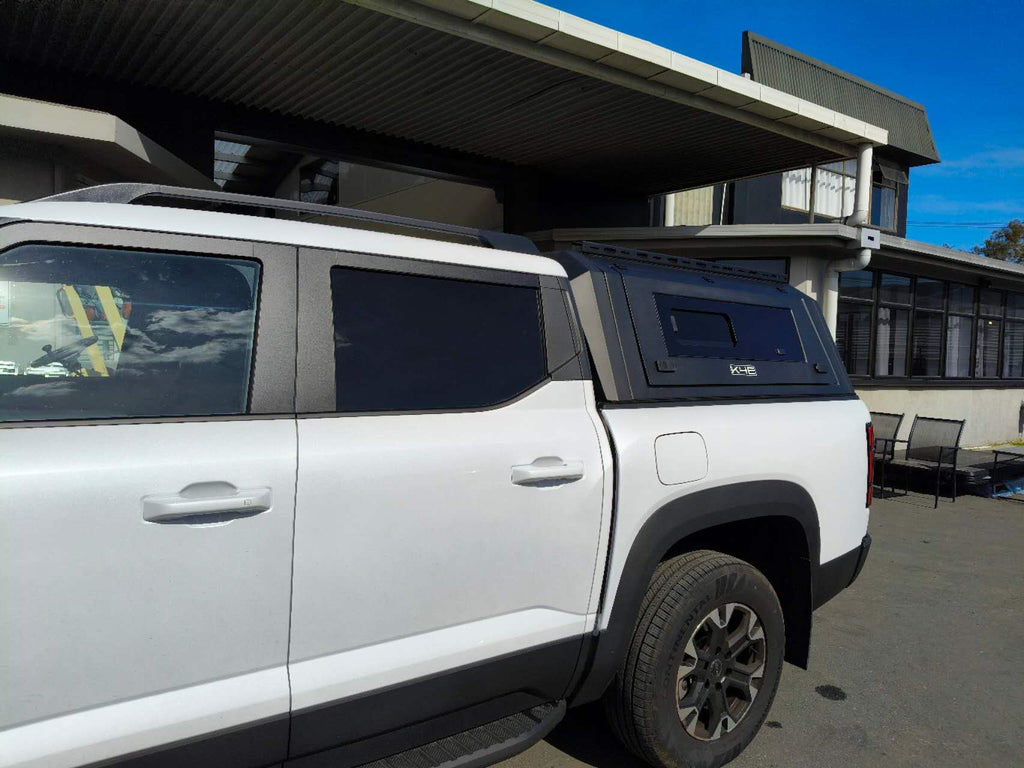 Include Installation BYD Shark Aluminium Canopy - Slide View
