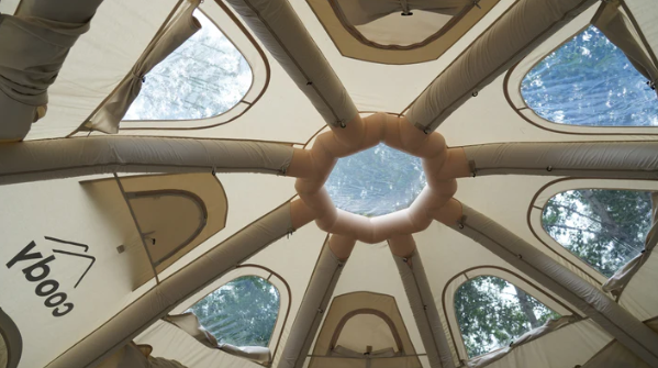 Coody Aurora Dome inflatable Air Tent, Instant Setup No poles Green