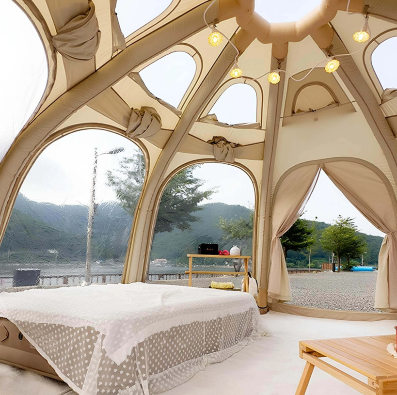 Coody Aurora Dome inflatable Air Tent, Instant Setup No poles Green