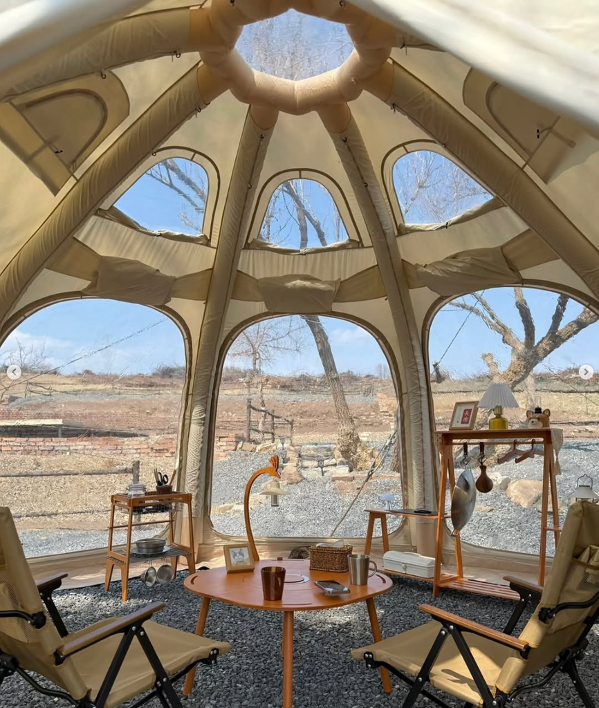 Coody Aurora Dome inflatable Air Tent, Instant Setup No poles Green