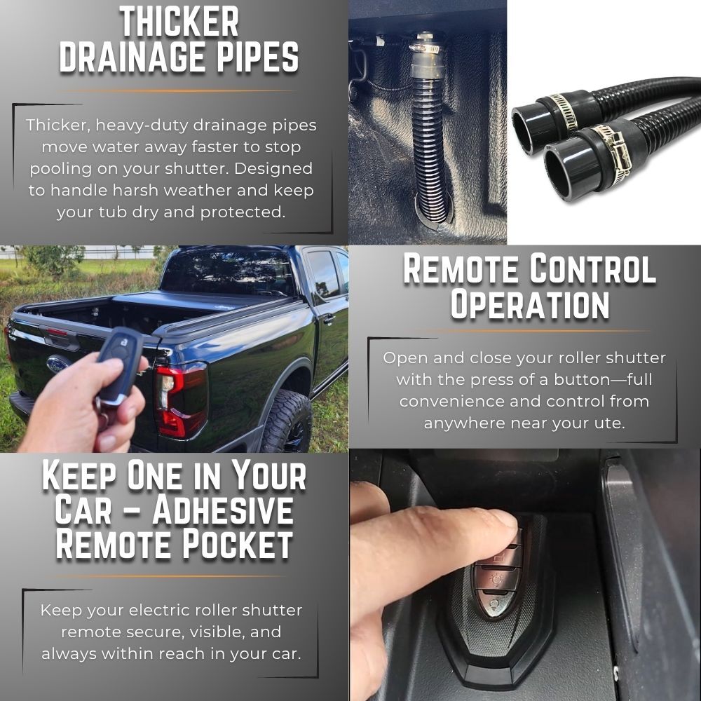 Include Installation Hilux Electric Roller Tray Cover For 2015-25+