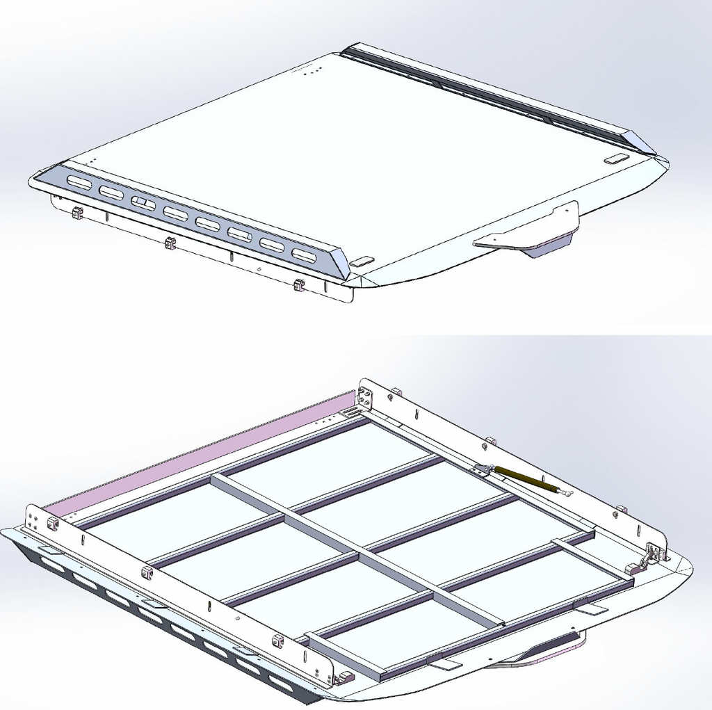 K4E ArmourDeck Next Gen Ford ranger heavy duty hard lid 22+