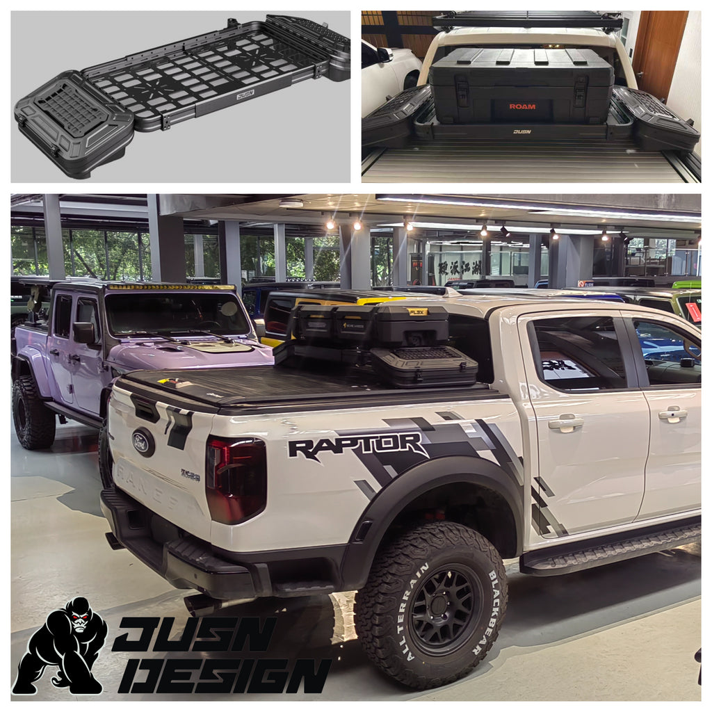 Universal Ute Tub Rack JUSN JD2 Adjustable Width Fit Hilux/Ranger/BYD Shark/Navara & More