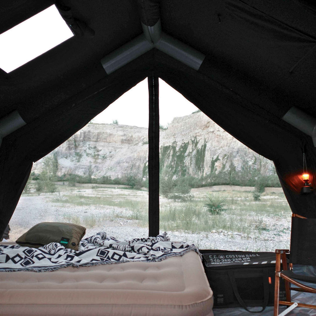 Coody inflatable Air Tent 13.6， Instant Setup No poles Black