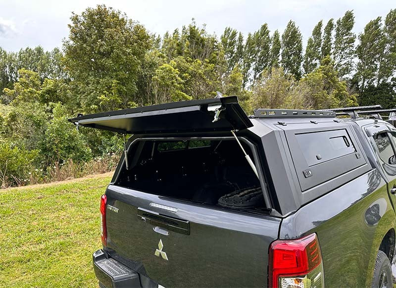 Mitsubishi Triton 2024 Aluminium Canopy - Slide View