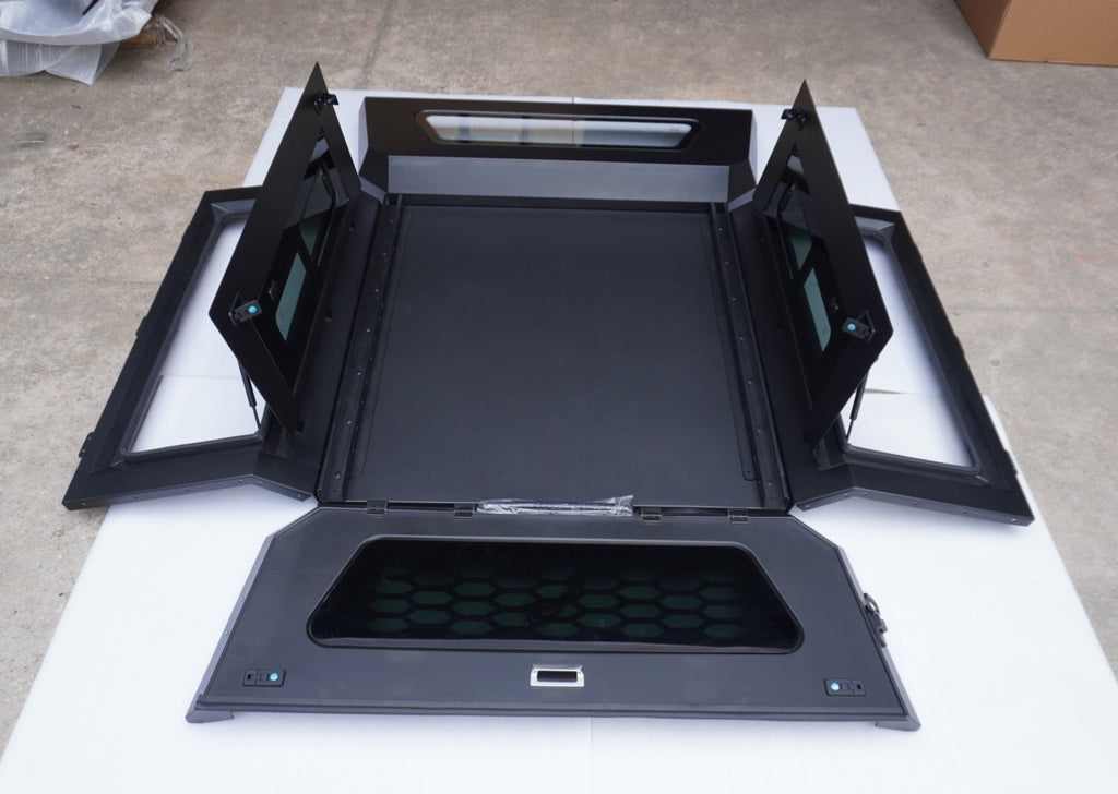 23HILUX  Aluminium Canopy - Slide View