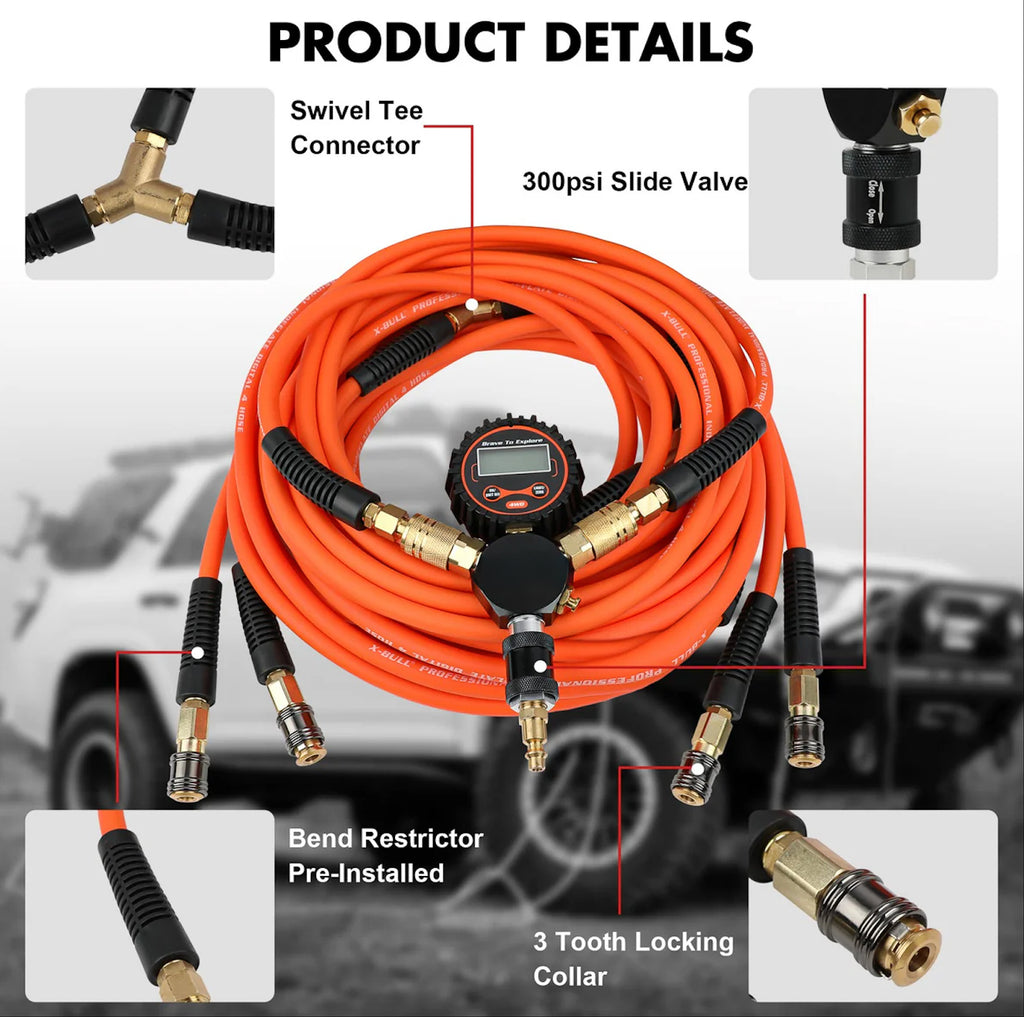 4 Ways Tire Inflator System