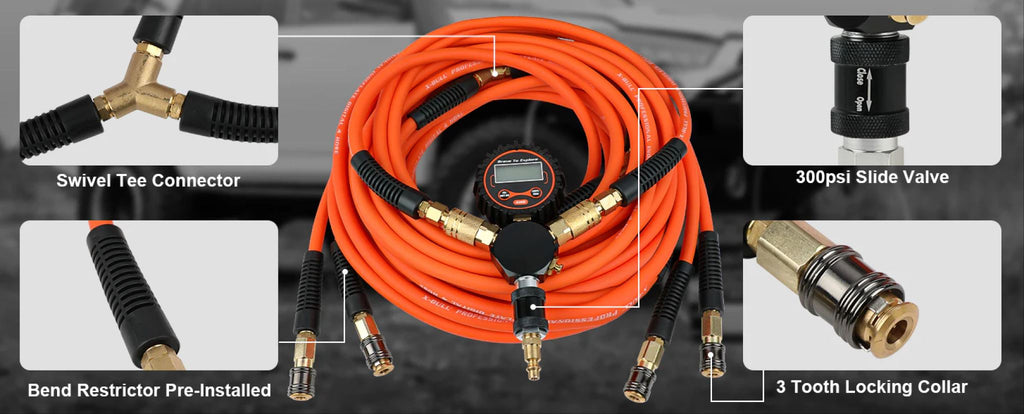 4 Ways Tire Inflator System